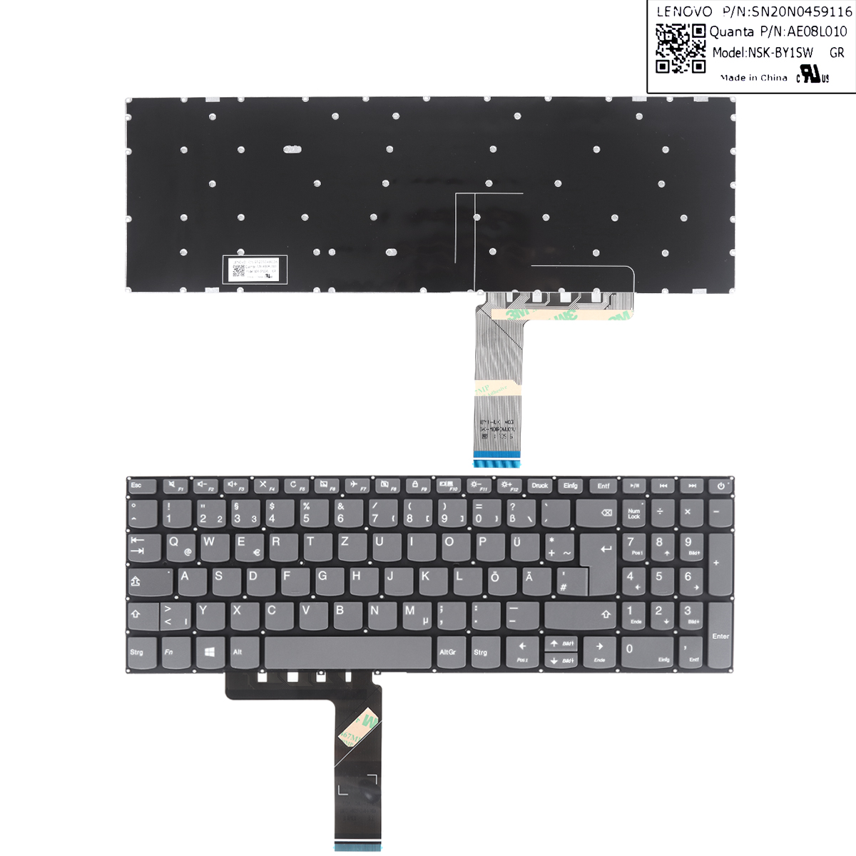 Picture of New Replacement Laptop Keyboard For Lenovo IdeaPad 320-15ABR 320-15IAP 320-15AST 320-15IKB 320-15ISK  GRAY(Without Backlit,win8) GR Layout